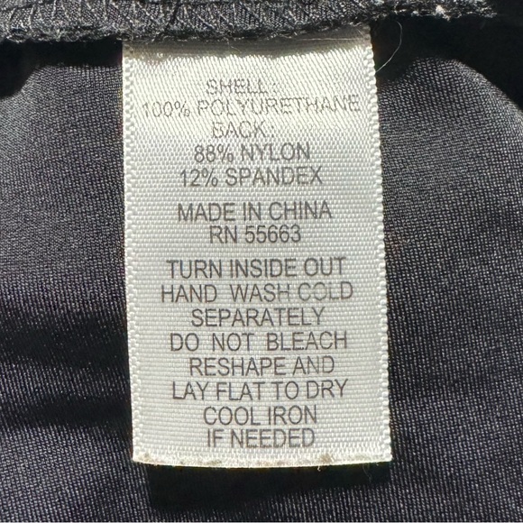 Rachel Zoe Faux Leather Leggings Womens S Black Control Top High Waist Stretch - Picture 5 of 7